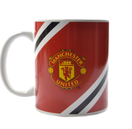 Man UTD Core Stripe 11oz Boxed Mug