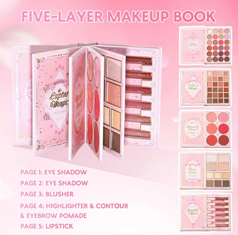 Perfect makeup set, makeup magic book