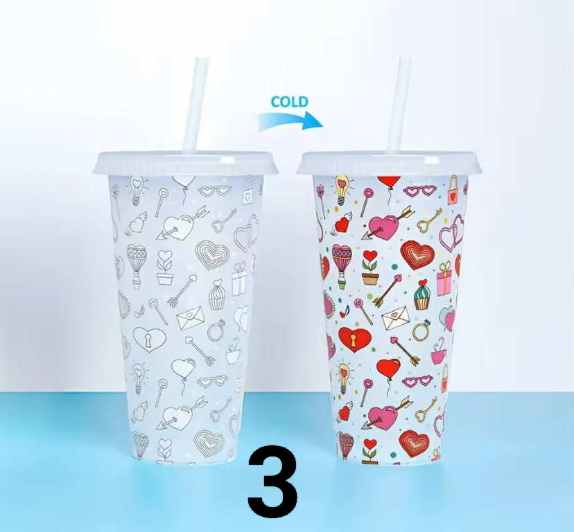 710ml Reusable with Straws