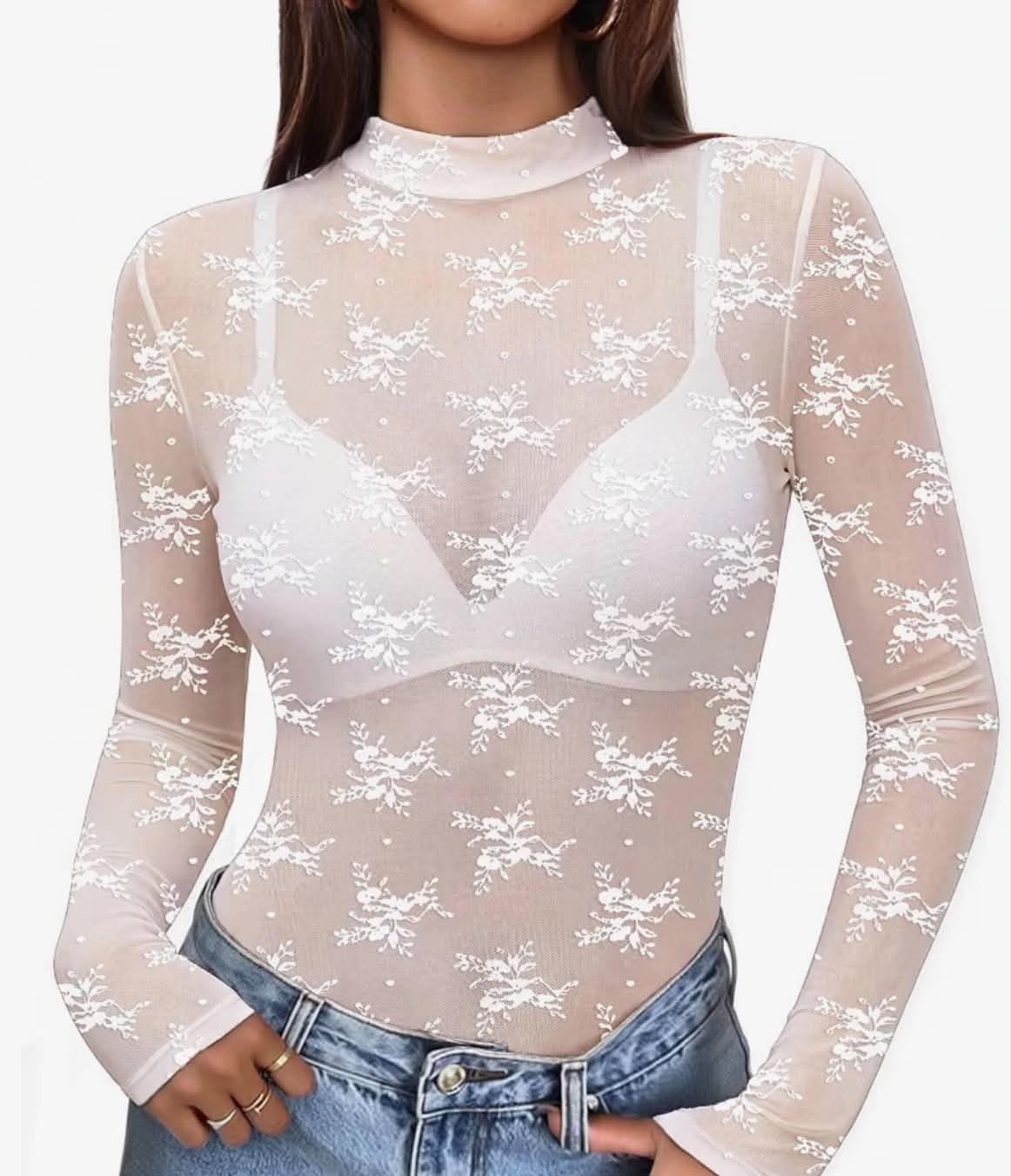Women’s Mesh Long Sleeve Tops