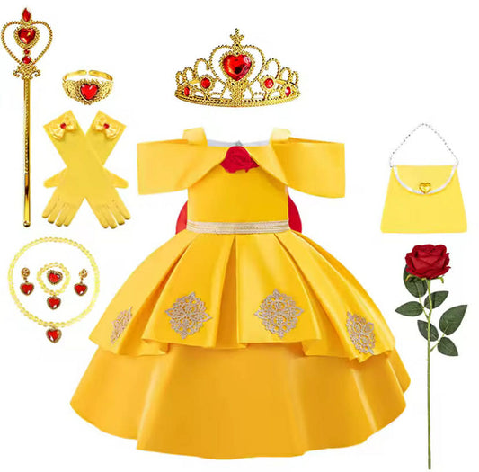 Toddler Baby Girls Princess Belle Dress
