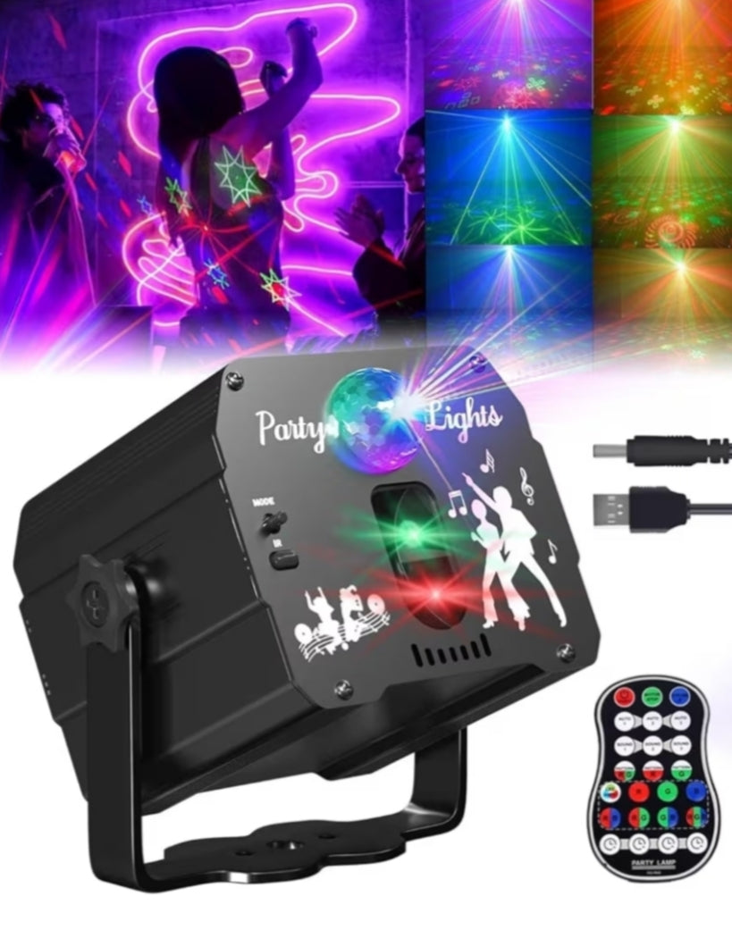 DJ Disco Party Lights, Sound Activated Stage Effect Strobe Light