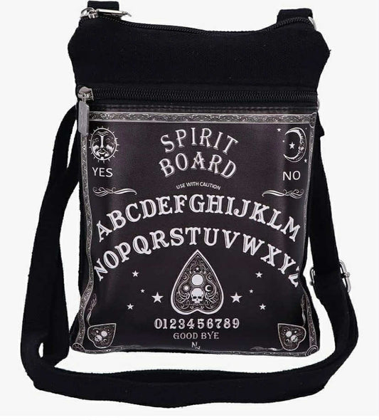 Nemesis Now Spirit Board Shoulder Bag, Black, 23cm