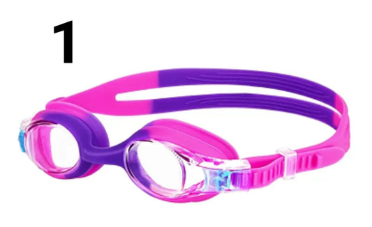 Kids Swimming Goggles Anti-Fog & Waterproof with PC Lens - Adjustable Strap, UV Protection & Anti-Glare, Fit for Ages 3-12 Years