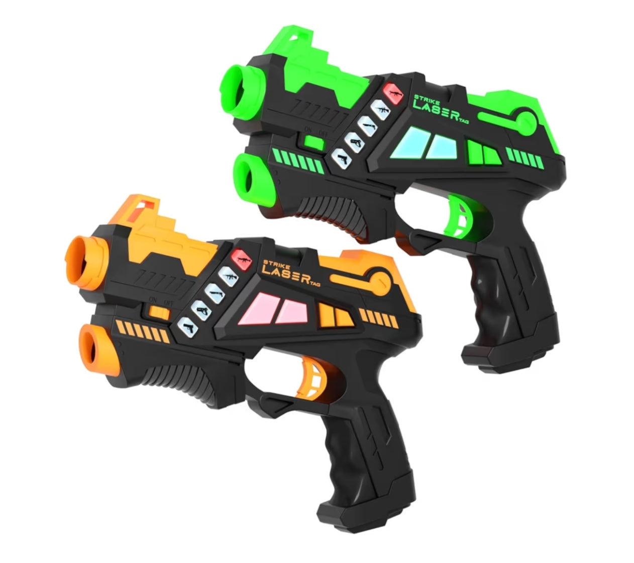 Strike Laser Tag Rechargeable Guns Set - Infrared 2 Multi-Player Pack & Deluxe Carry Case - Laser Tag Game