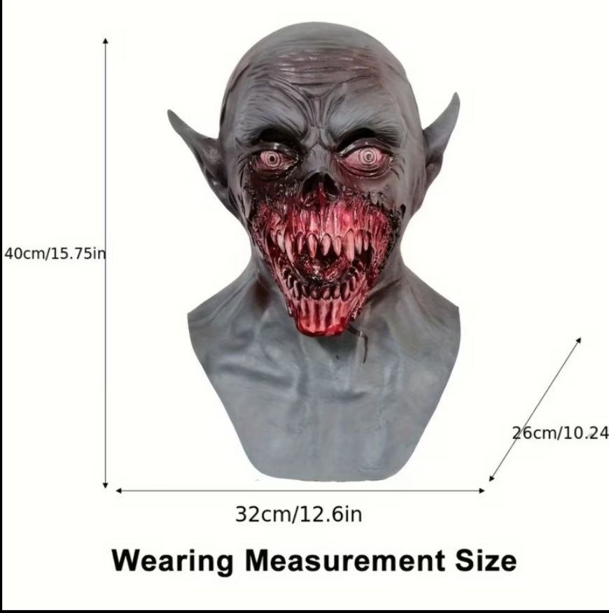 1 Vampire Mask, Demon Zombie Neck Headdress