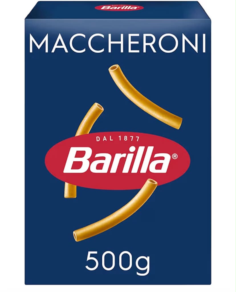 Barilla Macaroni – Authentic Italian Pasta Made with Durum Wheat – Classic Short Shape Pasta - For Macaroni Cheese - Single Pack of 1 x 500g