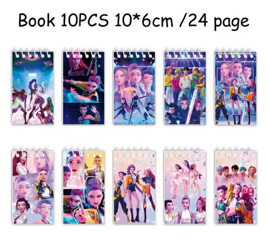 10 PCS Kpop Demon Hunters Notebook