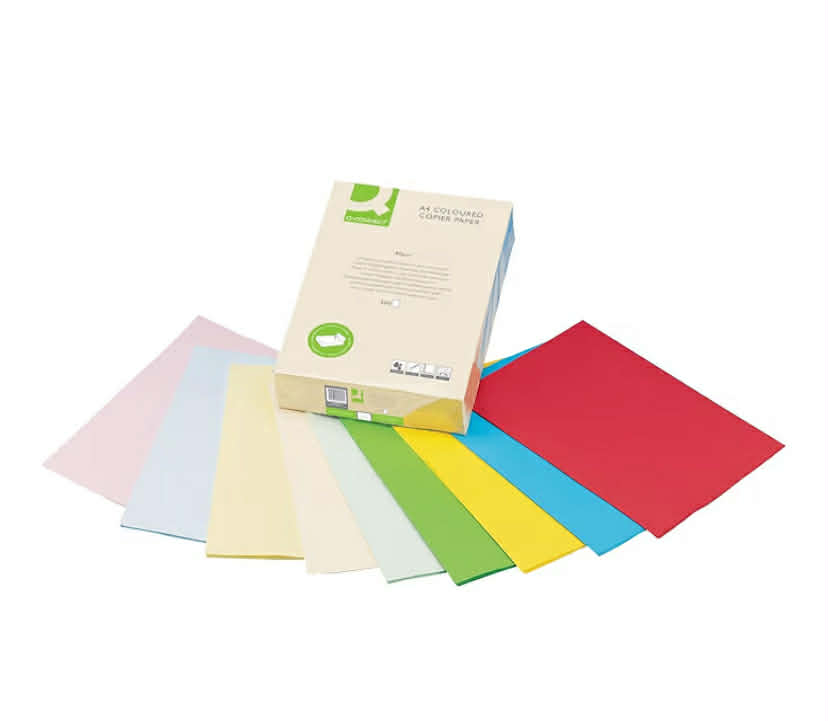Q-Connect Pink A4 Copier Paper 80gsm Ream (Pack of 500)
