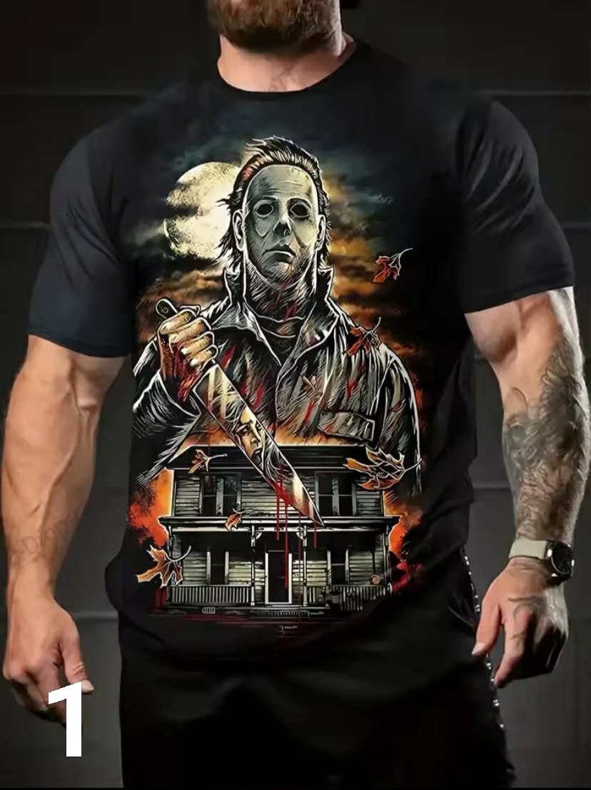 Halloween Michael Myers 3D Print T-shirt