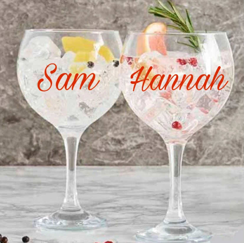 Personalised 630ml Gin Balloon Glass