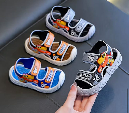 New Boys' Fashion Casual Sandals Cute Cartoon Outdoor Sandals Summer Beach Sandals