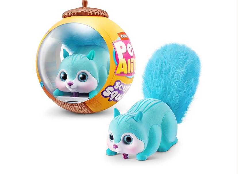 Pets Alive Scurry'n Squirrel by ZURU – Interactive Robotic Pet Toy, Moving Squirrel with Realistic Movements and Sounds, Ages 2+, Child Toddler