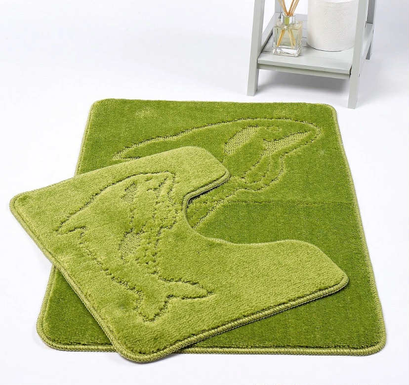 Dolphin Pedestal Non Slip bathroom toilet rug