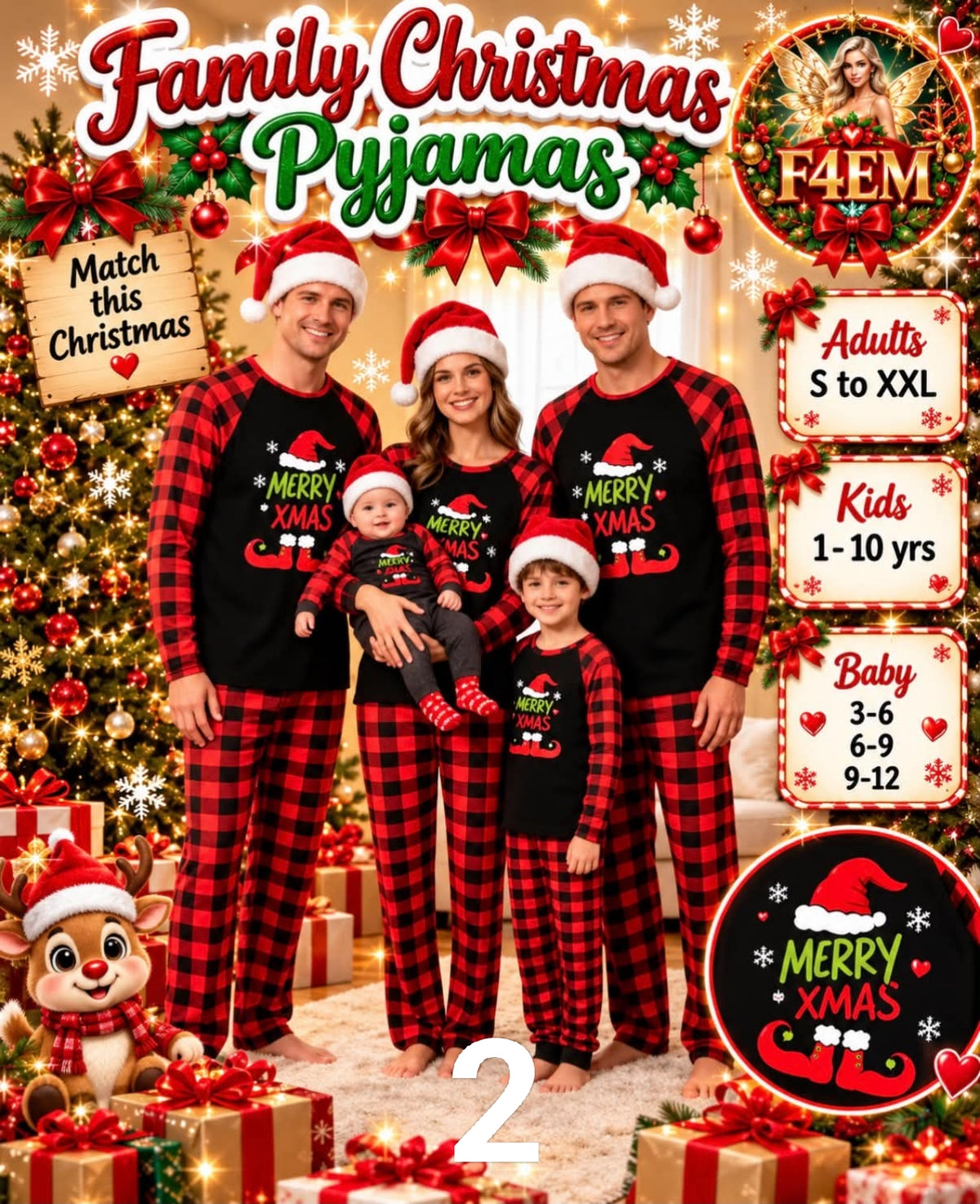 🎄 Family Christmas Pyjamas 🎄

(Baby's)