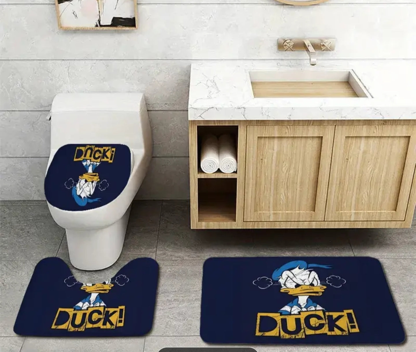Duck 3pc bathroom set