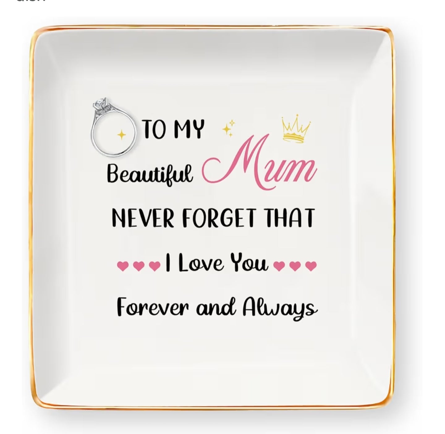 Tray for jewellery for your mum