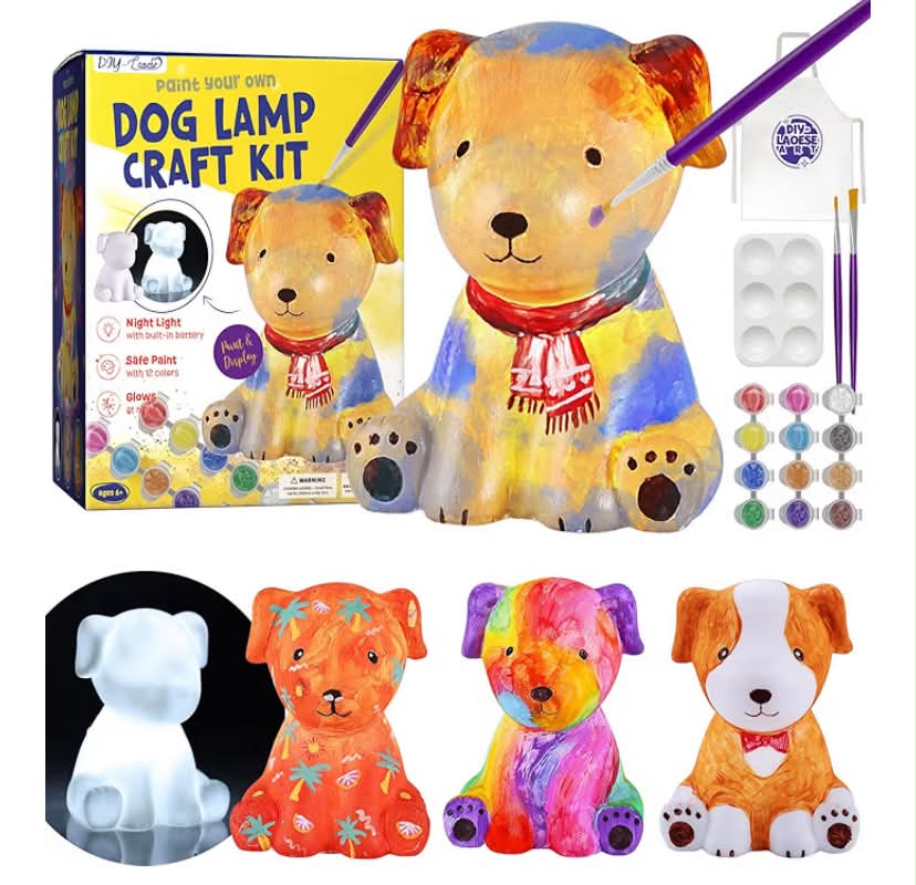 Paint Your Own  Lamp Craft Kit, Painting Kits for Kids