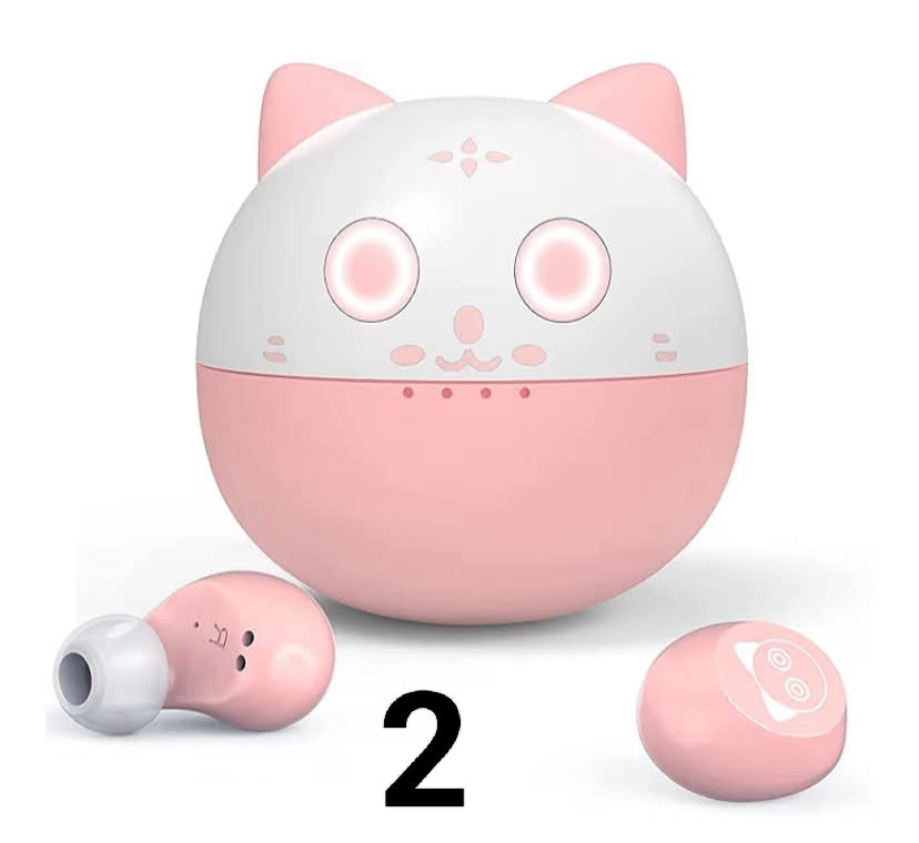 Wireless Earbuds,Bluetooth Earbuds with Sweat proof, HiFi Stereo Earphones for Girls Gift Bluetooth 5.3 in Ear Headphones with Built-in Mic Portable Lightweight Charging Case（Game/Music Mode）