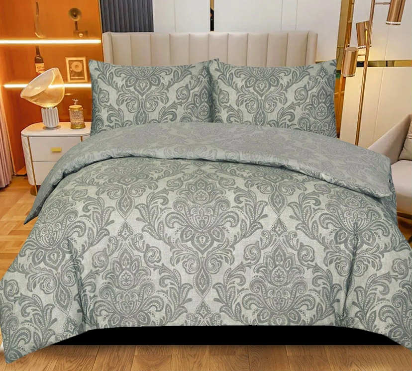 100% Rich Cotton Duvet Quilt Cover Bedding Set