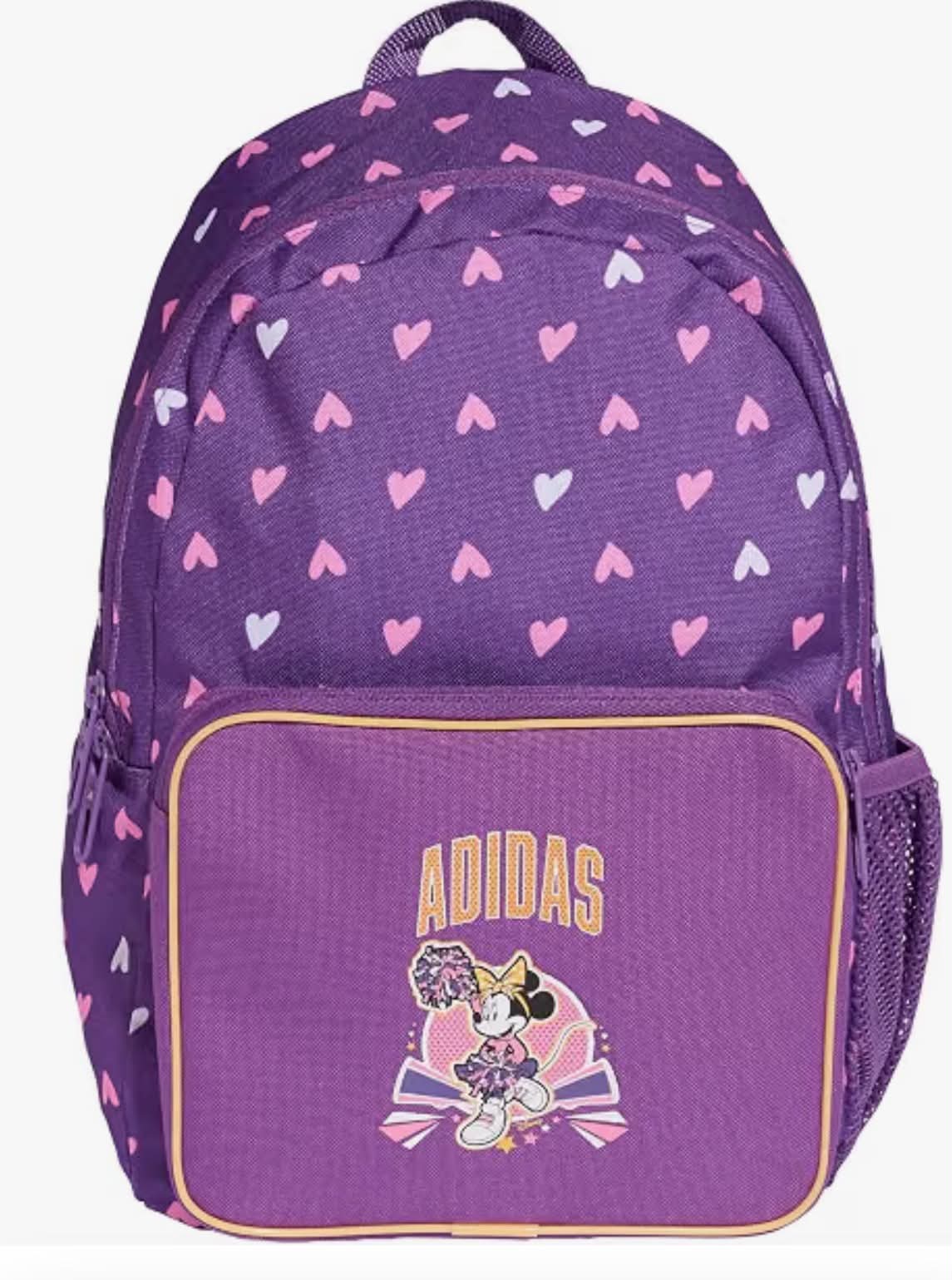 adidas Girl's DISNEY MINNIE MOUSE BACKPACK, active purple/Semi Ice Tangerine, One size
