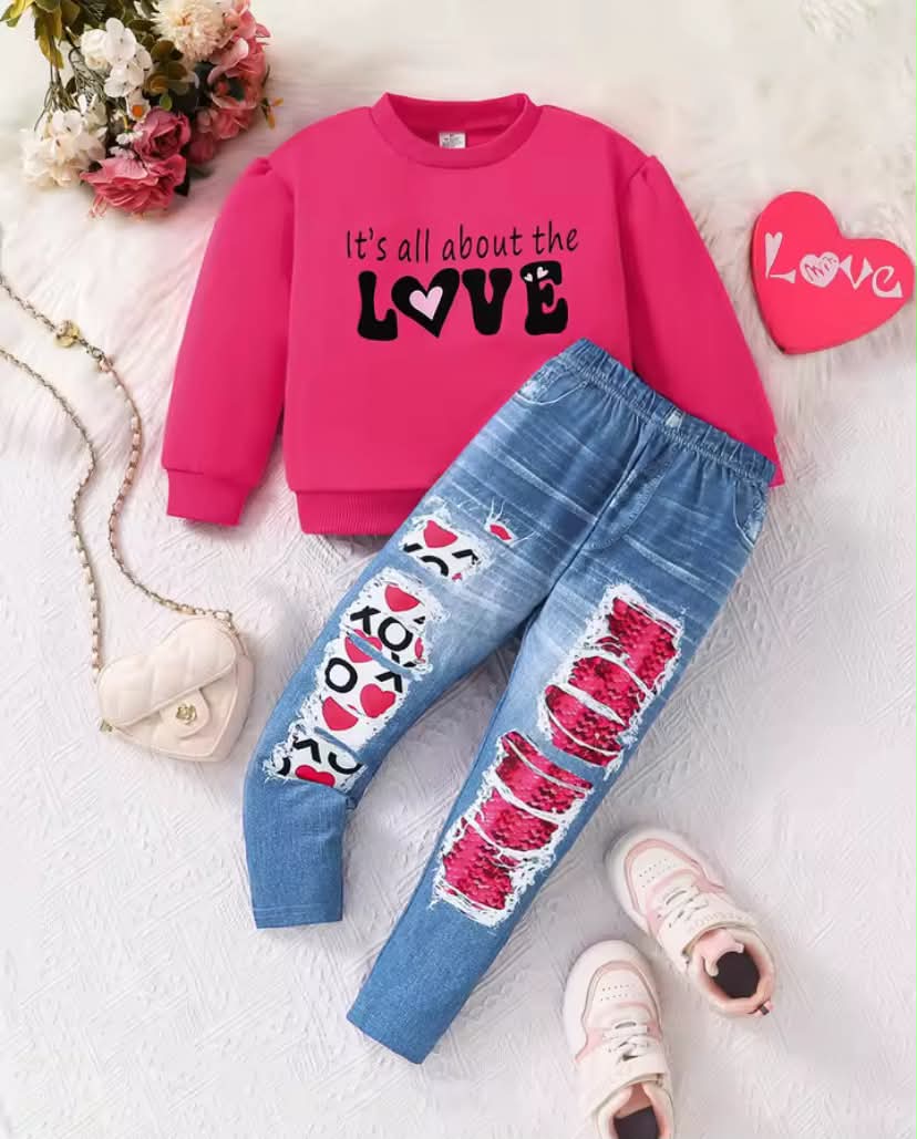 Long Sleeve round Neck Top with Stretch Slim Pants Spring Autumn Fashion 2-Piece Set