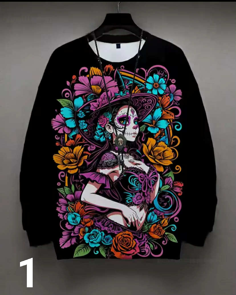 round-neck sweatshirt