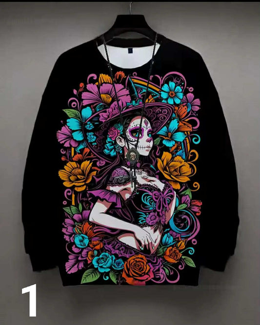 round-neck sweatshirt