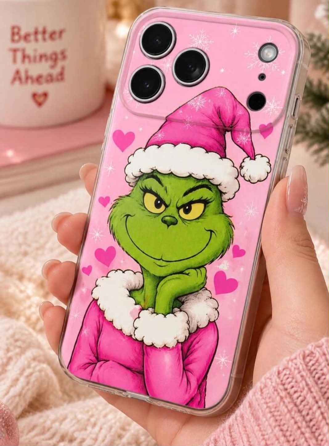 The Grinch The Christmas Phone Case, TPU Cute Cartoon Graphic Protective Cover