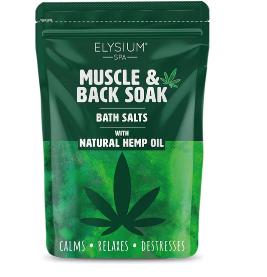 Elysium Spa Muscle & Bath Soak With Hemp Oil or Elysium Spa Muscle & Bath Soak With Menthol