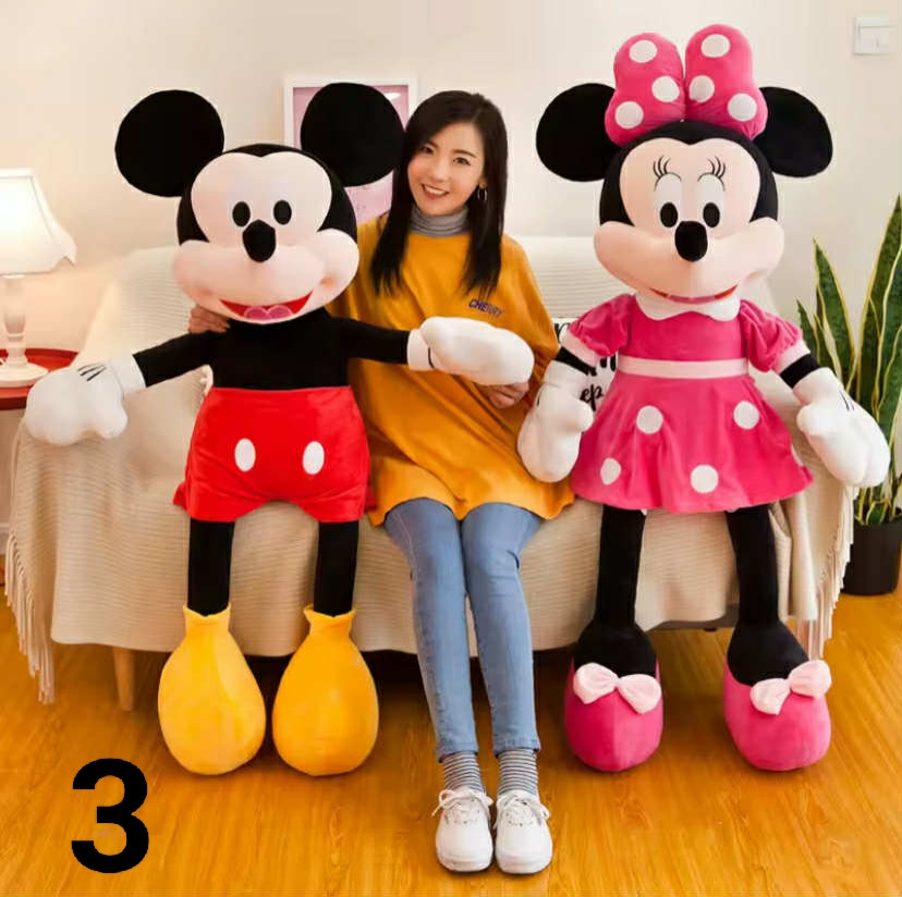 Micky and minine teddy's 100cm