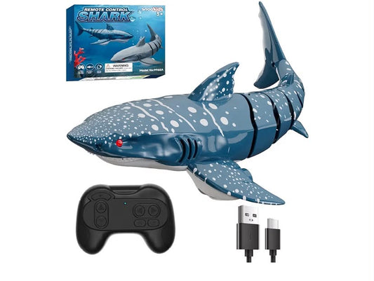 snookids Remote Control Shark Toys Rechargeable 1:18 Scale Realistic Moving Shark RC Pool Toy for 6 7 8 9 Year Old Kids Boys Girls Water Fun