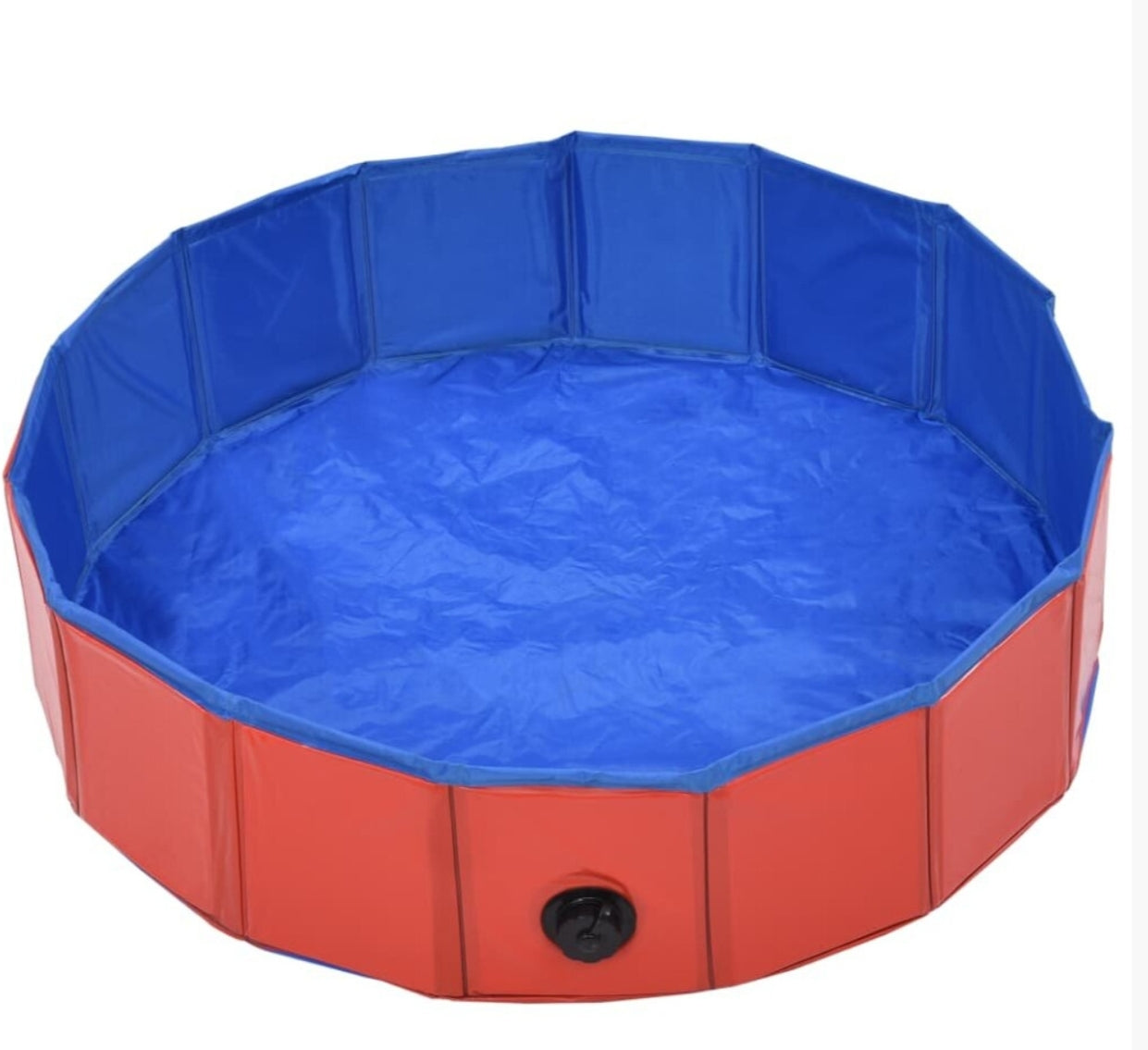 vidaXL Red Foldable PVC Dog Swimming Pool