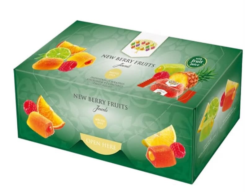 Fruits Jewels Assorted Soft-Centred Fruit Jellies, Individually Wrapped, 250g,
