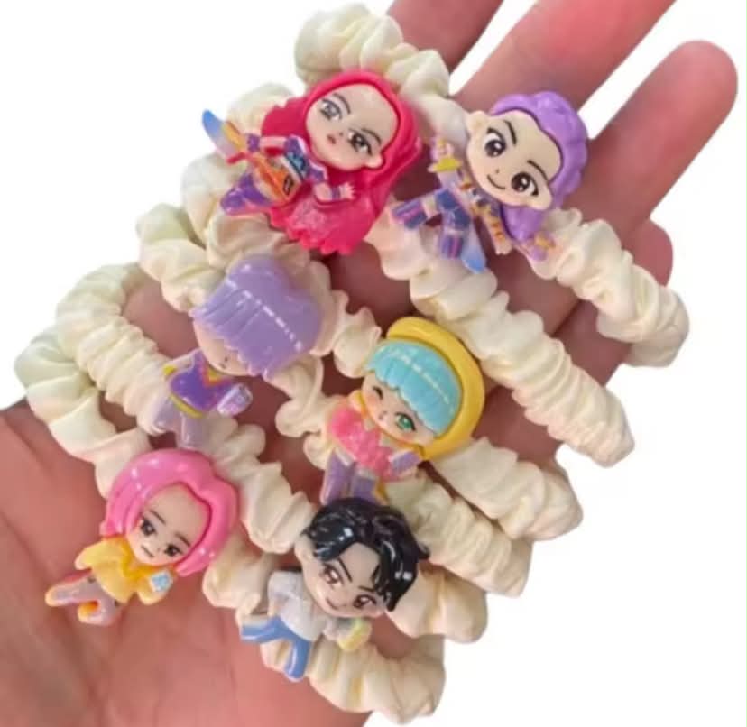 10 Demon Hunter Cartoon Hair Ties