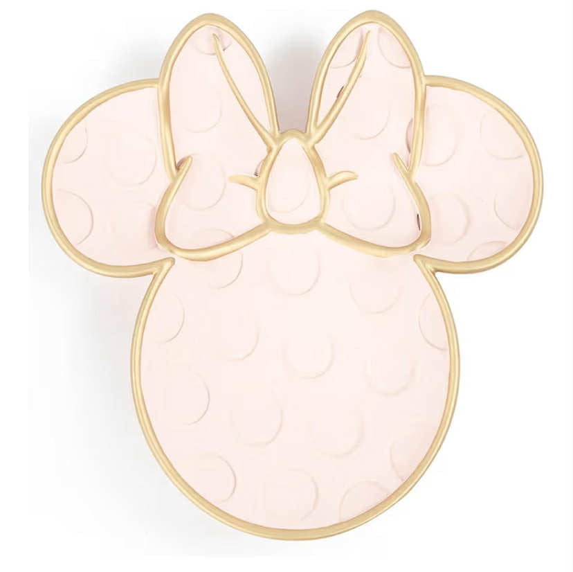 Disney Minnie Mouse Soap Dish - Pink Resin Sponge Holder/Jewelry Dish - Bathroom Décor