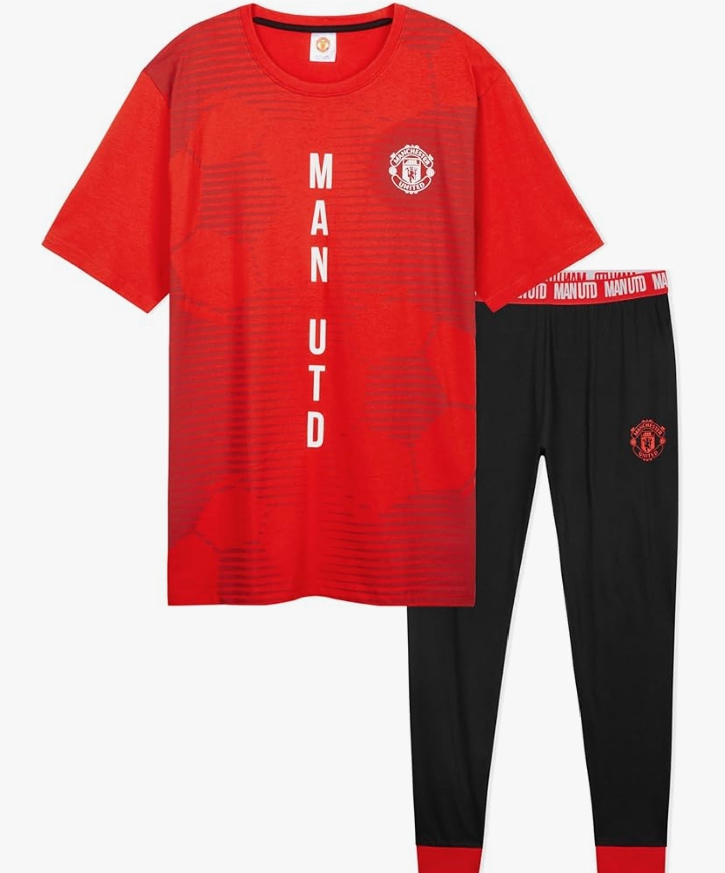 Man Utd F.C. Cotton Pyjamas Set Mens,
