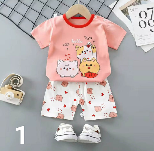Baby Girl Summer Outfit Set