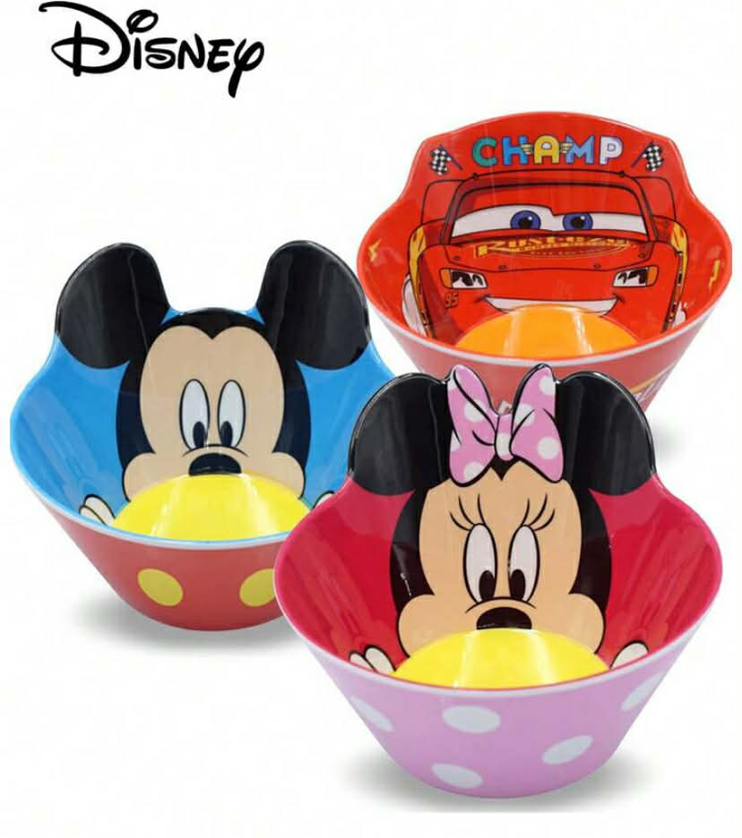 1 pc 350ml Cartoon Cute  Reusable Melamine Small Bowl, Heat-Resistant Shatterproof 3D Shaped Bowl,
