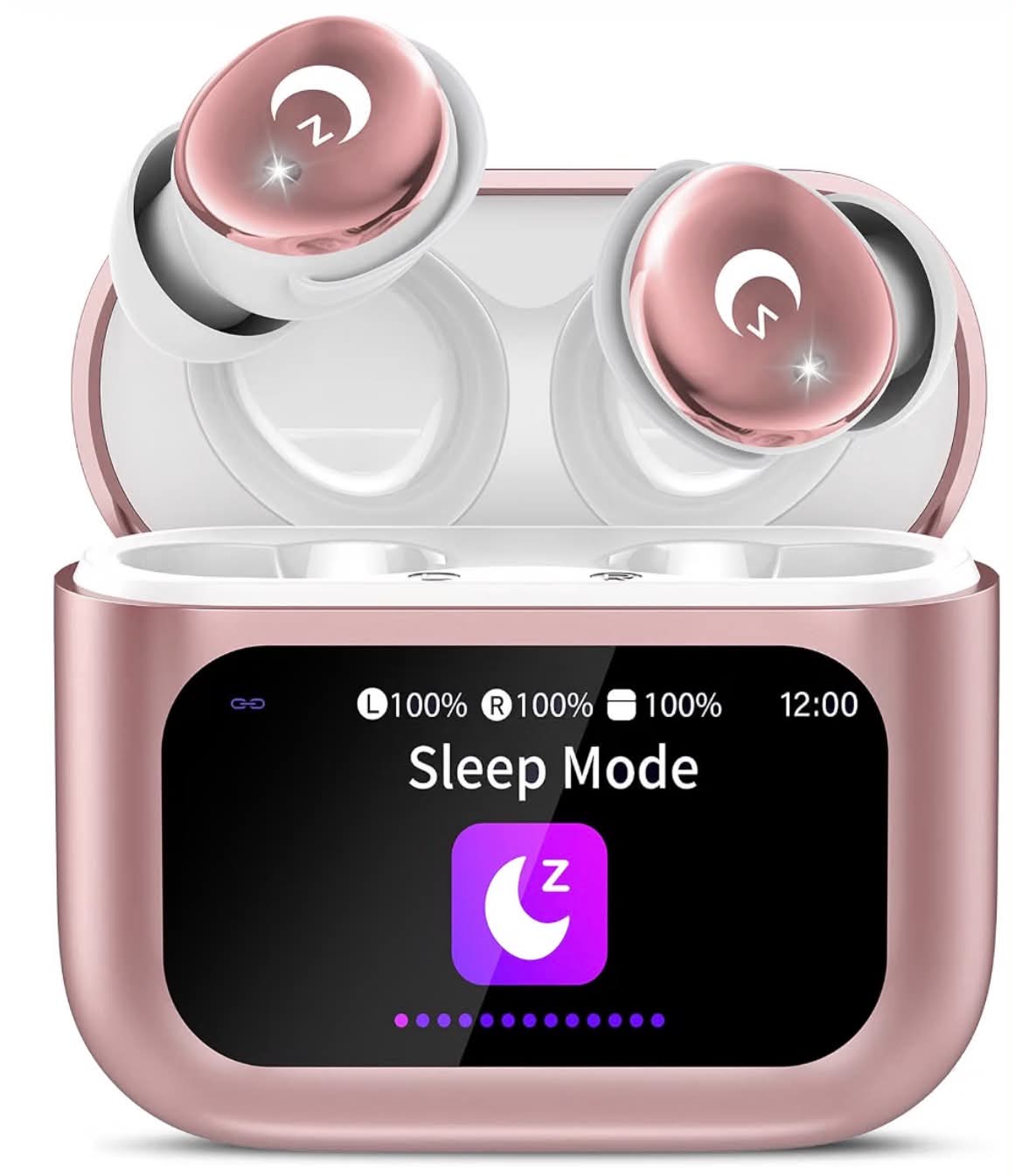 Wireless Earbuds with Smart Touch Screen, 2026 Mini Sleep Earbuds Bluetooth 5.4