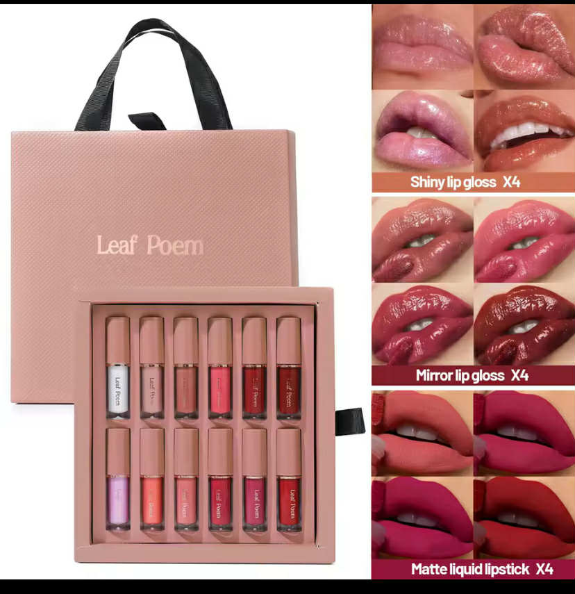 Dragon Ranee 12pcs Soft Matte Water Resistant Eraser Resistant Lip Liner