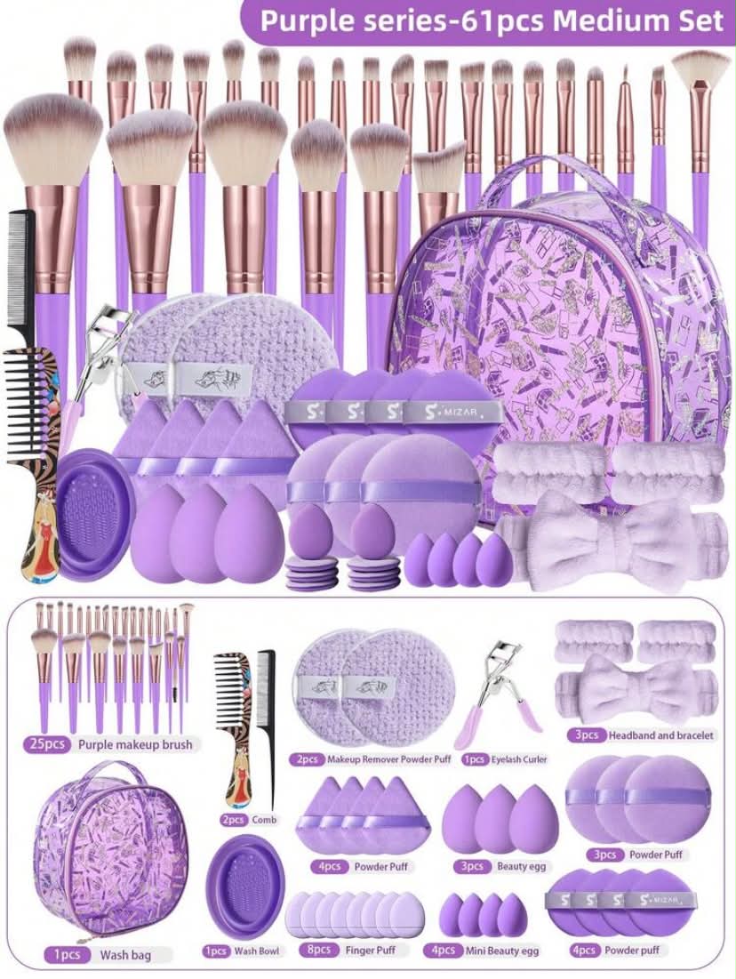 56 pcs Makeup Brush Set,