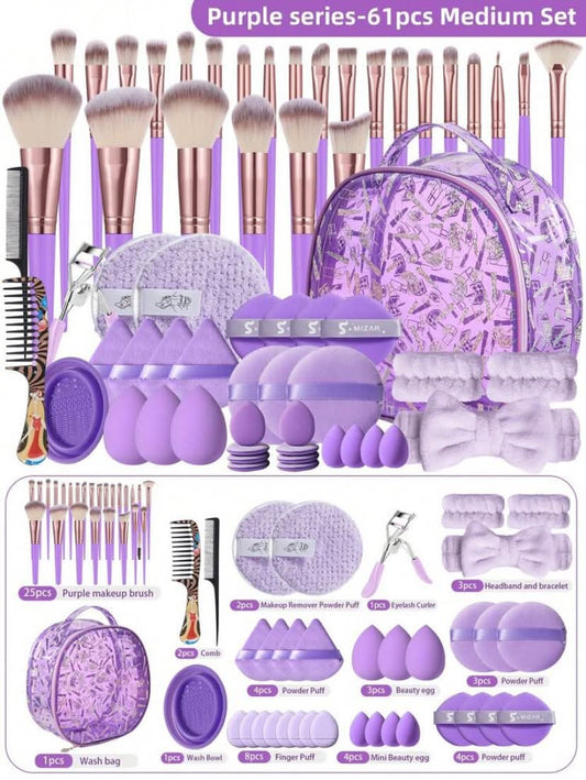 56 pcs Makeup Brush Set,