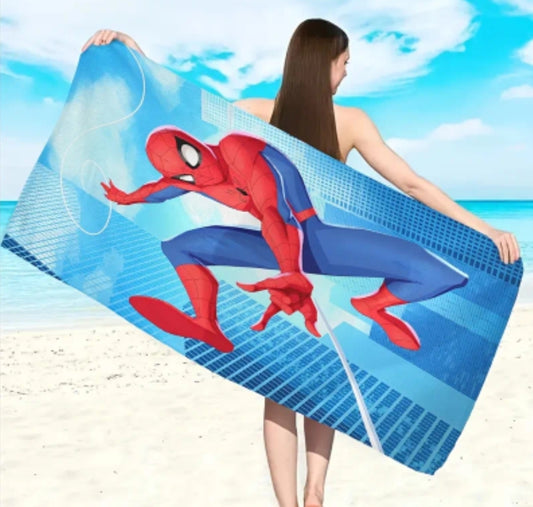 1 pc Skin-Friendly Fine Scouring Pad Towel  Marvel Spider-Man Leaping