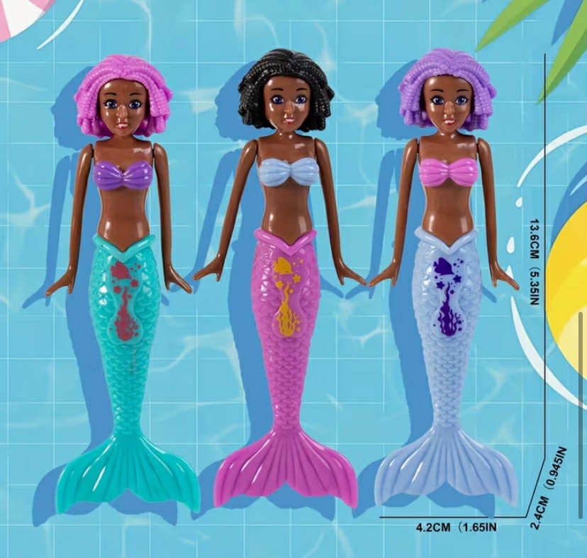 3pcs Mermaid Pool Toys for Youngsters