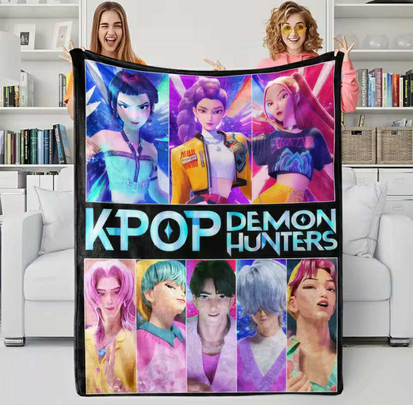 Pop D-emon H-unters Anime flannel blanket