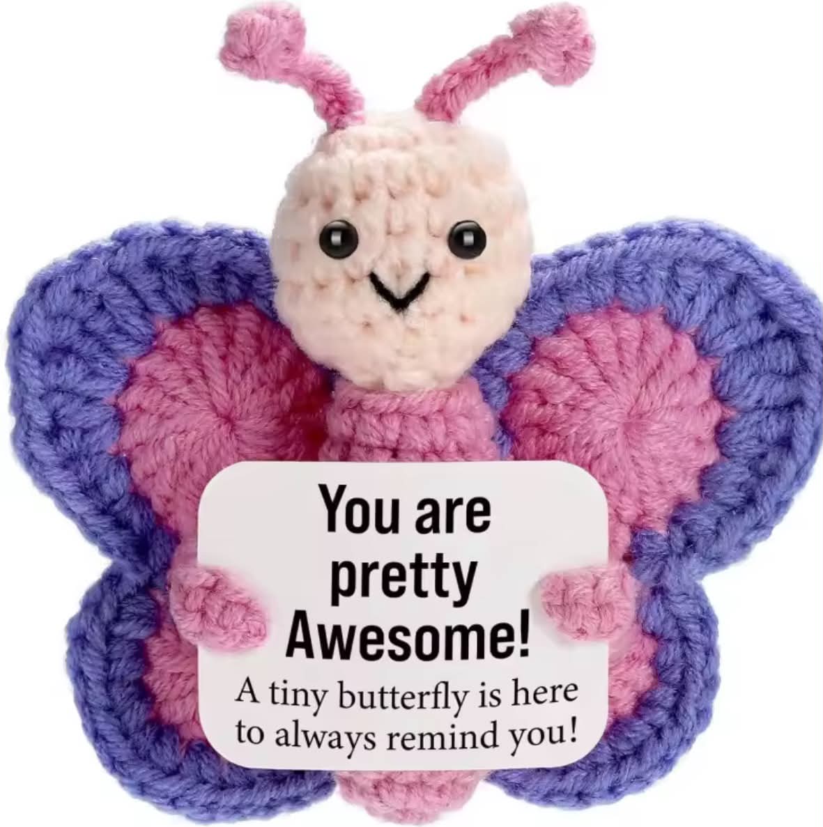 Positive Crochet Butterfly Gift for Women