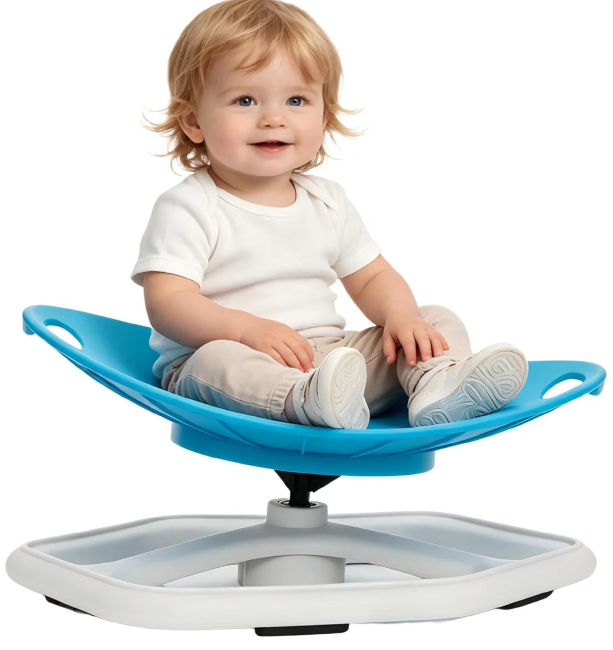 Sensory Spinning Chair with Handle for Kids 3-12, 360° Rotating Autism ADHD Calming Seat, Non-Slip Kids Swivel Chair for Home Classroom & Sensory Room