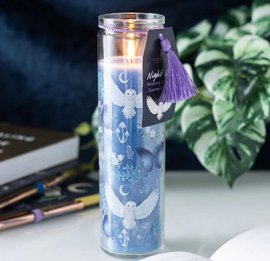 NIGHT OWL LAVENDER TUBE CANDLE x2