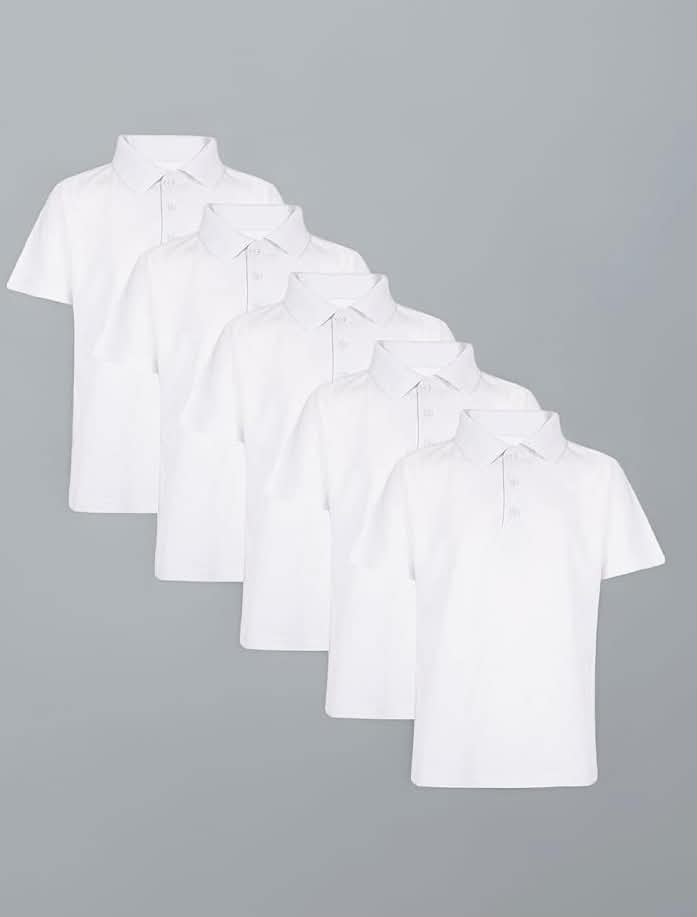 Kids Girls Boys Polo T Shirts Plain Summer Tank Top & Tees Fashion Soft Feel School T Shirts for Children Unisex